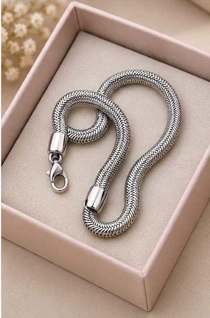 Silver 925 β Premium Snake Chain Bracelet