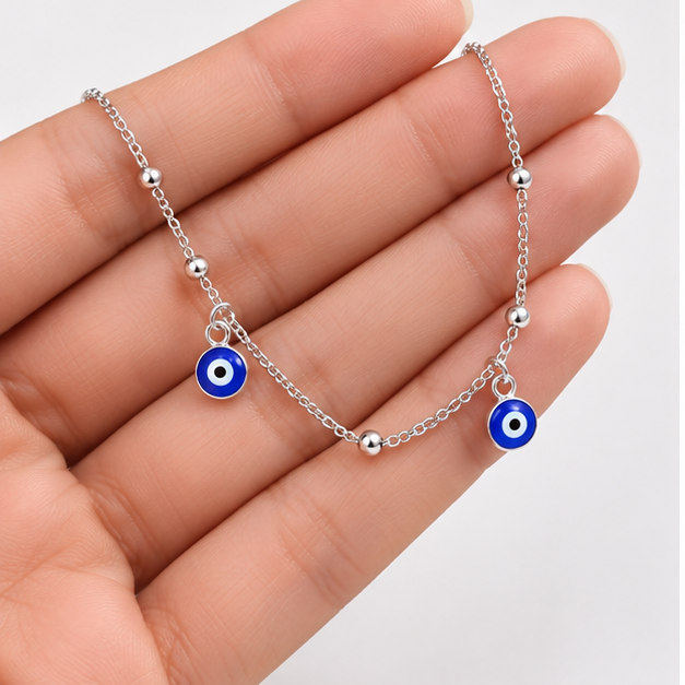 Silver925 - Evil Eye Anklet